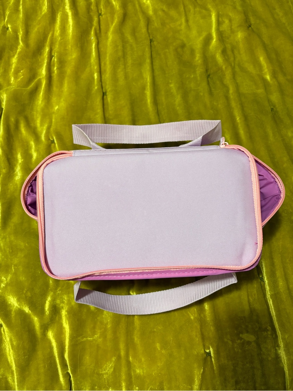 Trader Joe's Pink and Coral Mini Insulated Tote - Picture 2 of 4